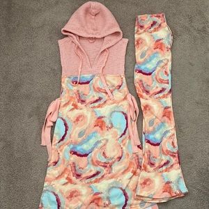 Free People All That Set Printed 2 Piece Size XS